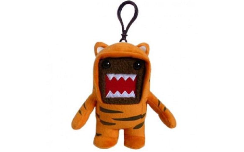 License 2 Play Inc Domo 4" Plush Clip On: Tiger Domo