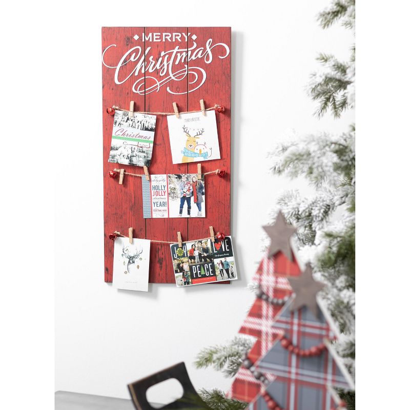 Sullivans Christmas Card Holder 24"H Red