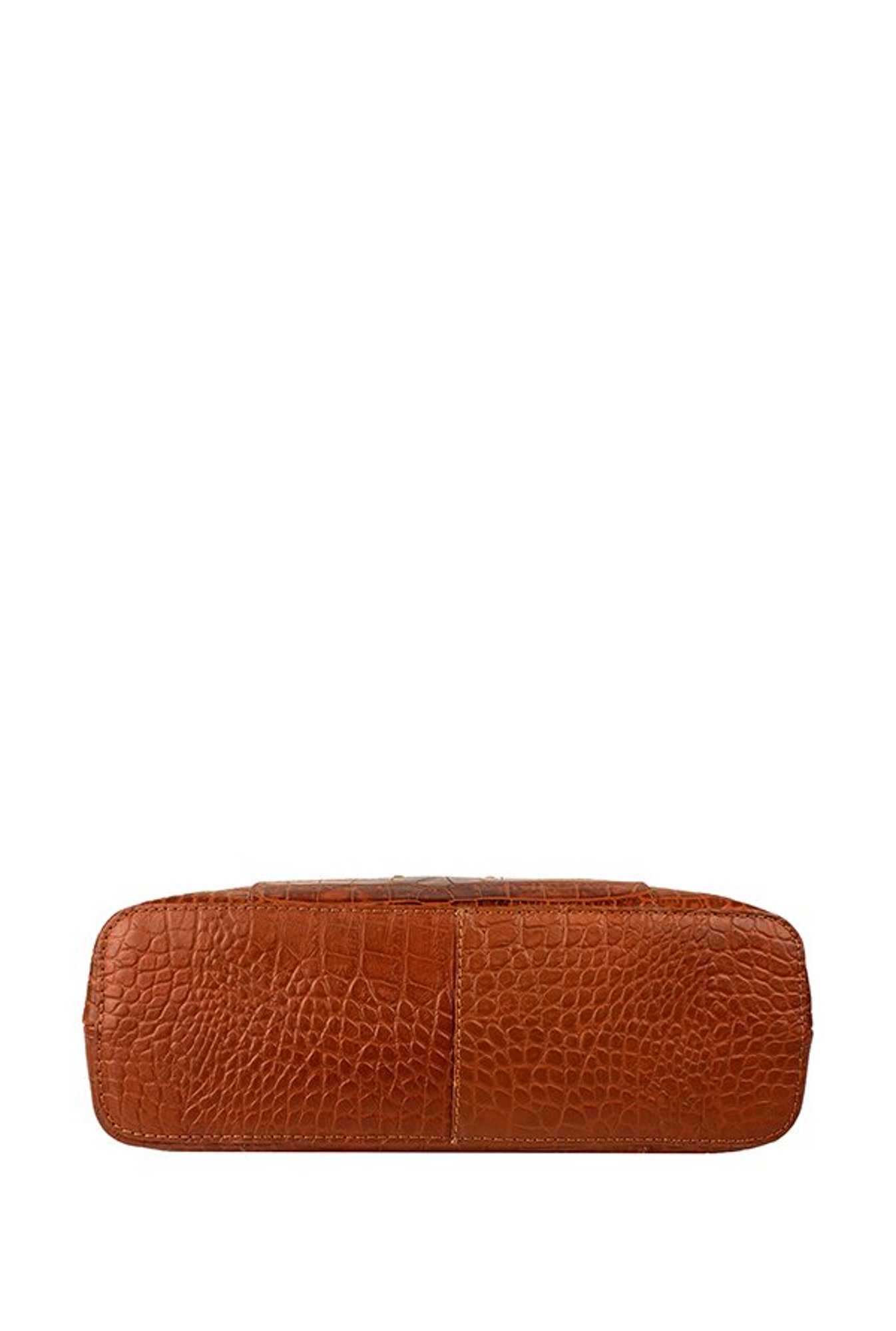 Hidesign Claea 01 Tan Textured Leather Shoulder Bag