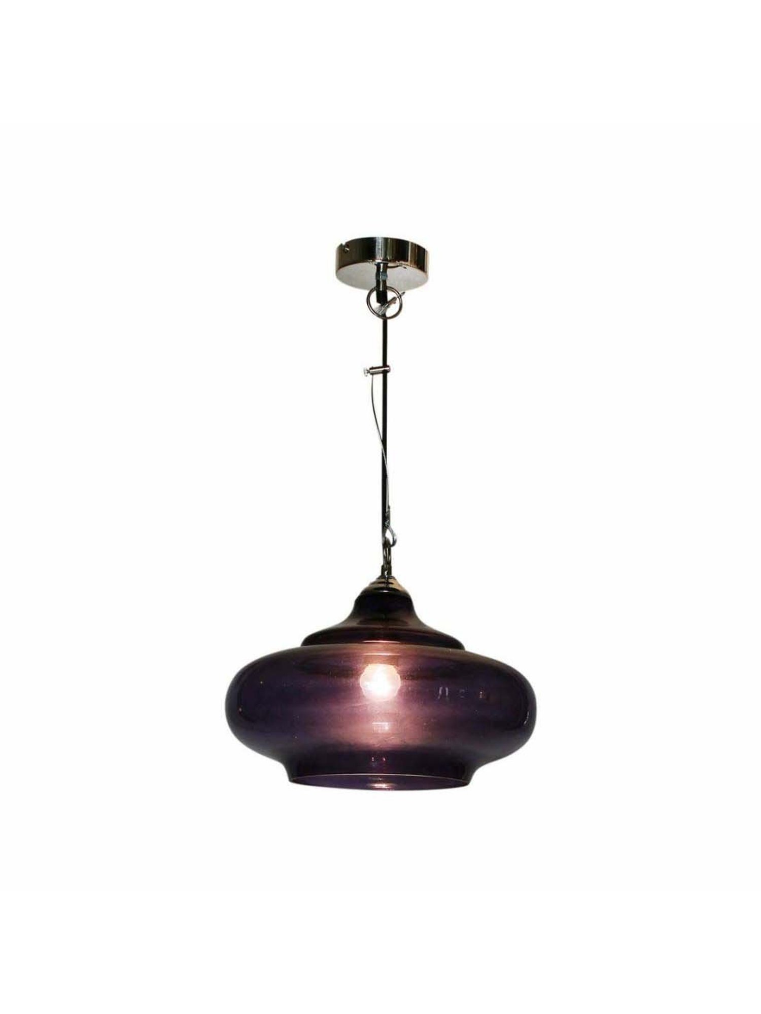 Kapoor E Illuminations Euphrasia Purple Pendant Light - Set of 1