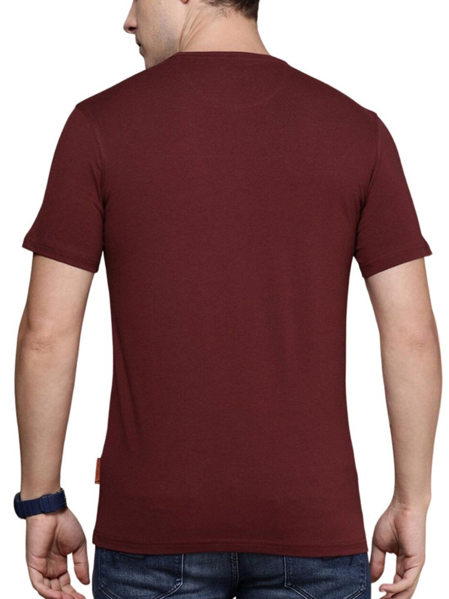 Simon Carter London Red Printed Slim Fit T-Shirt