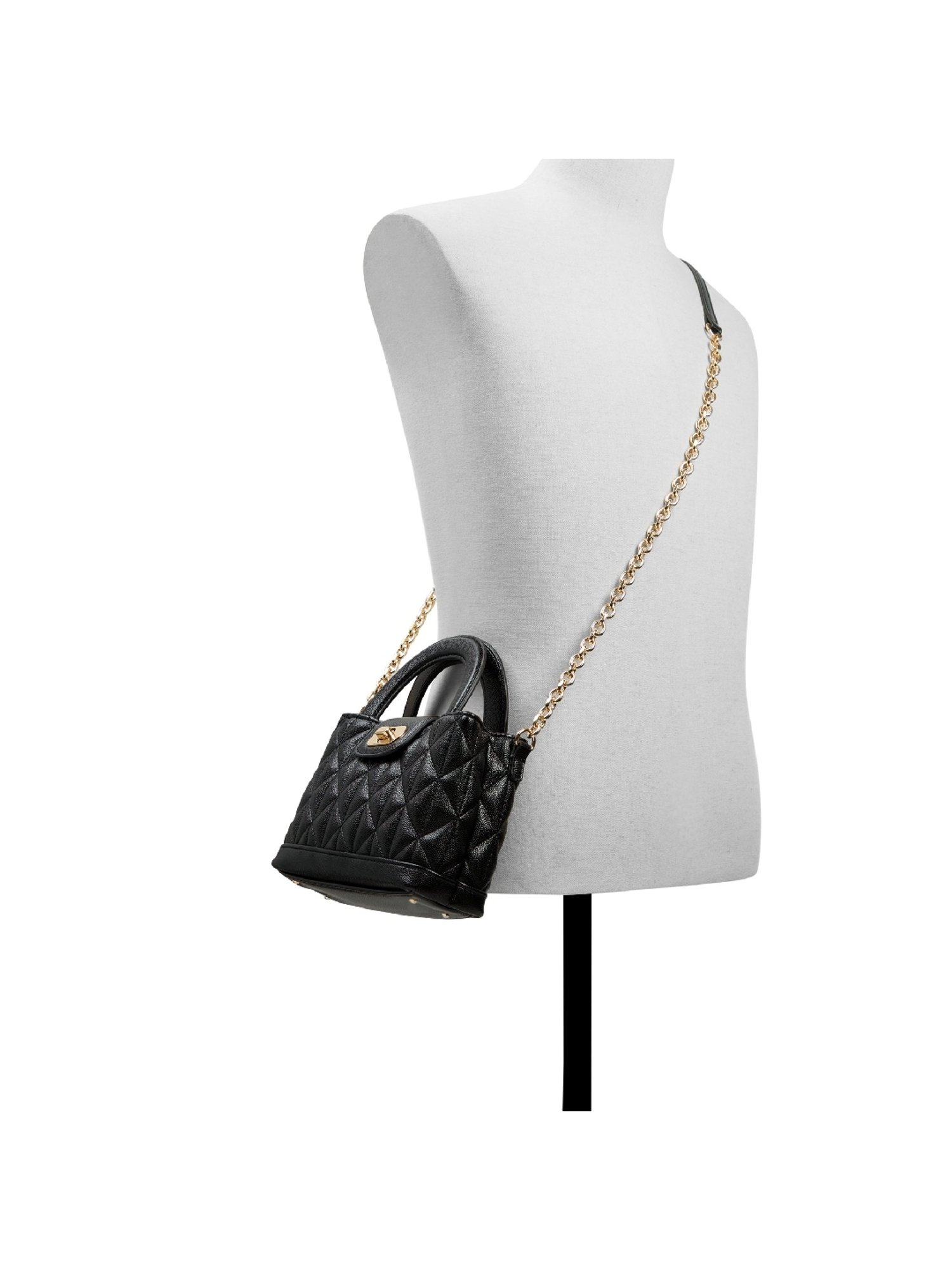 Call It Spring Black Textured Small Handbag
