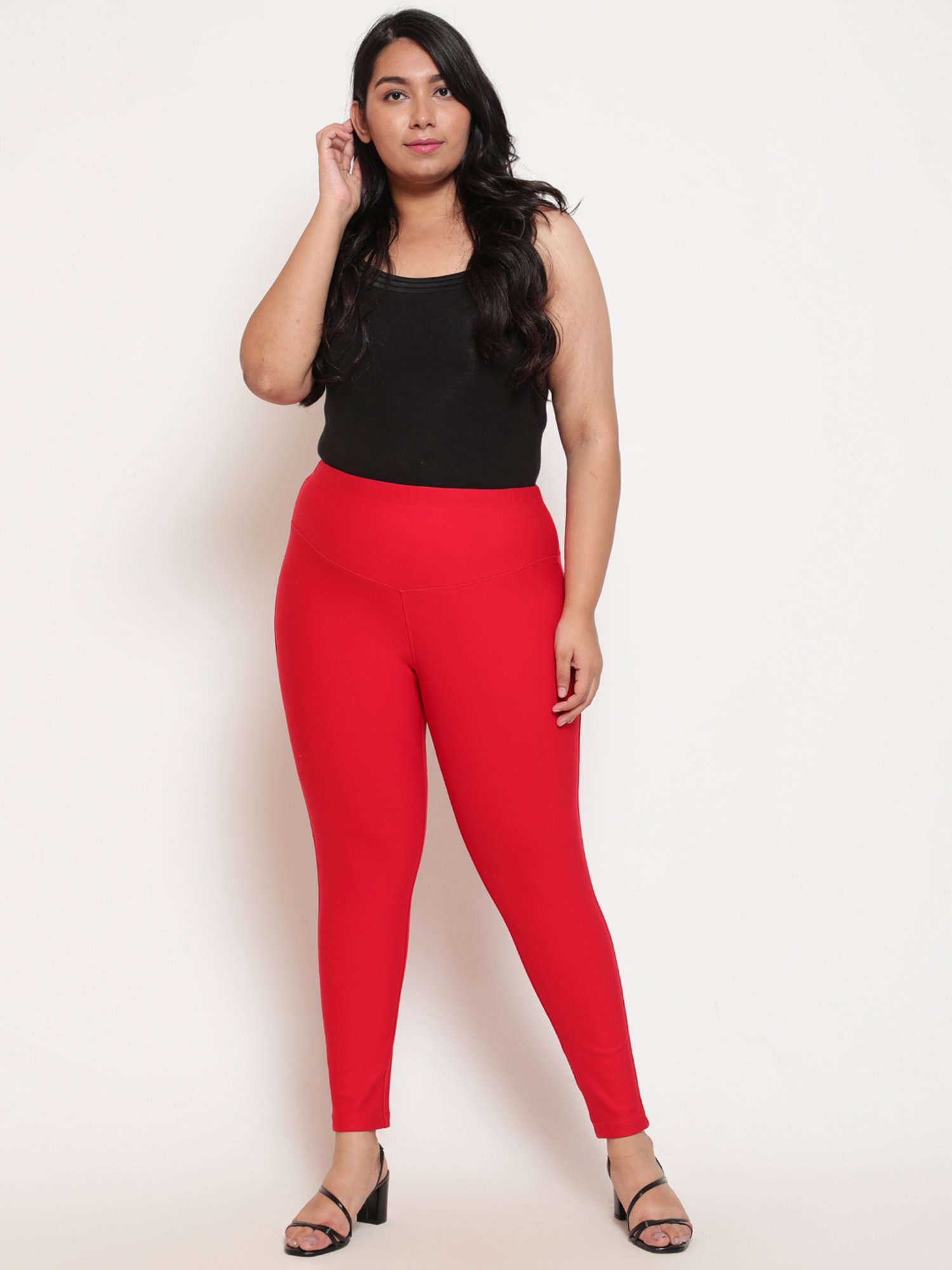 Amydus Red Tummy Tucker Jeggings