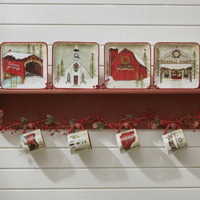 Park Designs Vintage Hometown Salad Plate Set