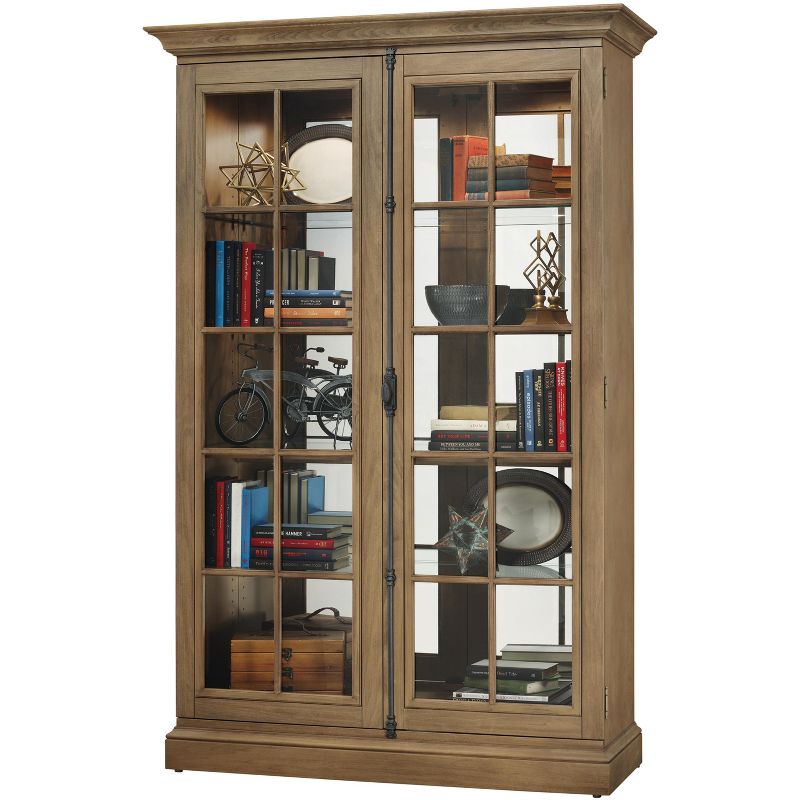 Howard Miller 670021 Howard Miller Clawson Ii Curio Cabinet 670021 Aged Natural