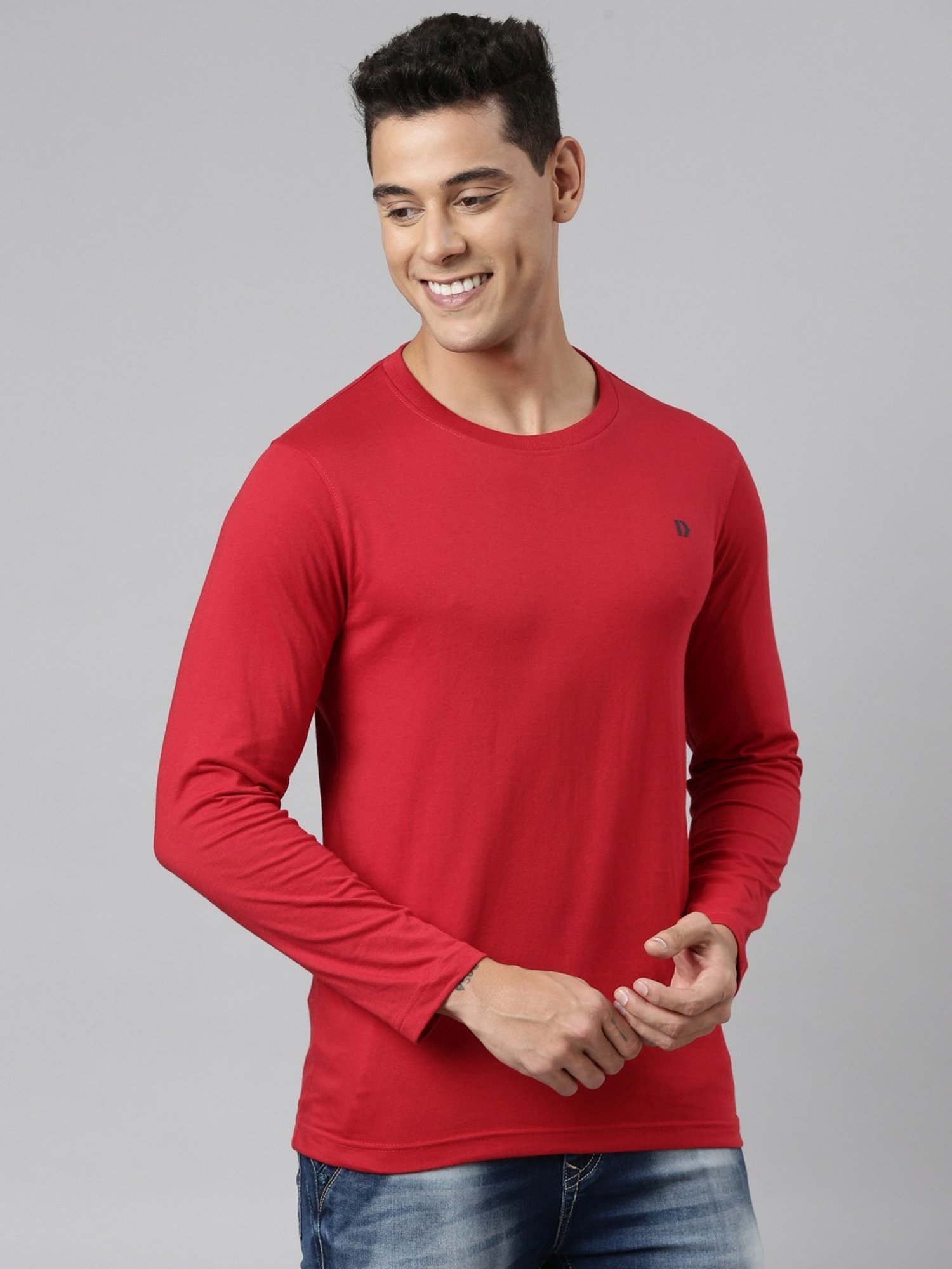 Dixcy Scott Originals Red Cotton Comfort Fit T-Shirt