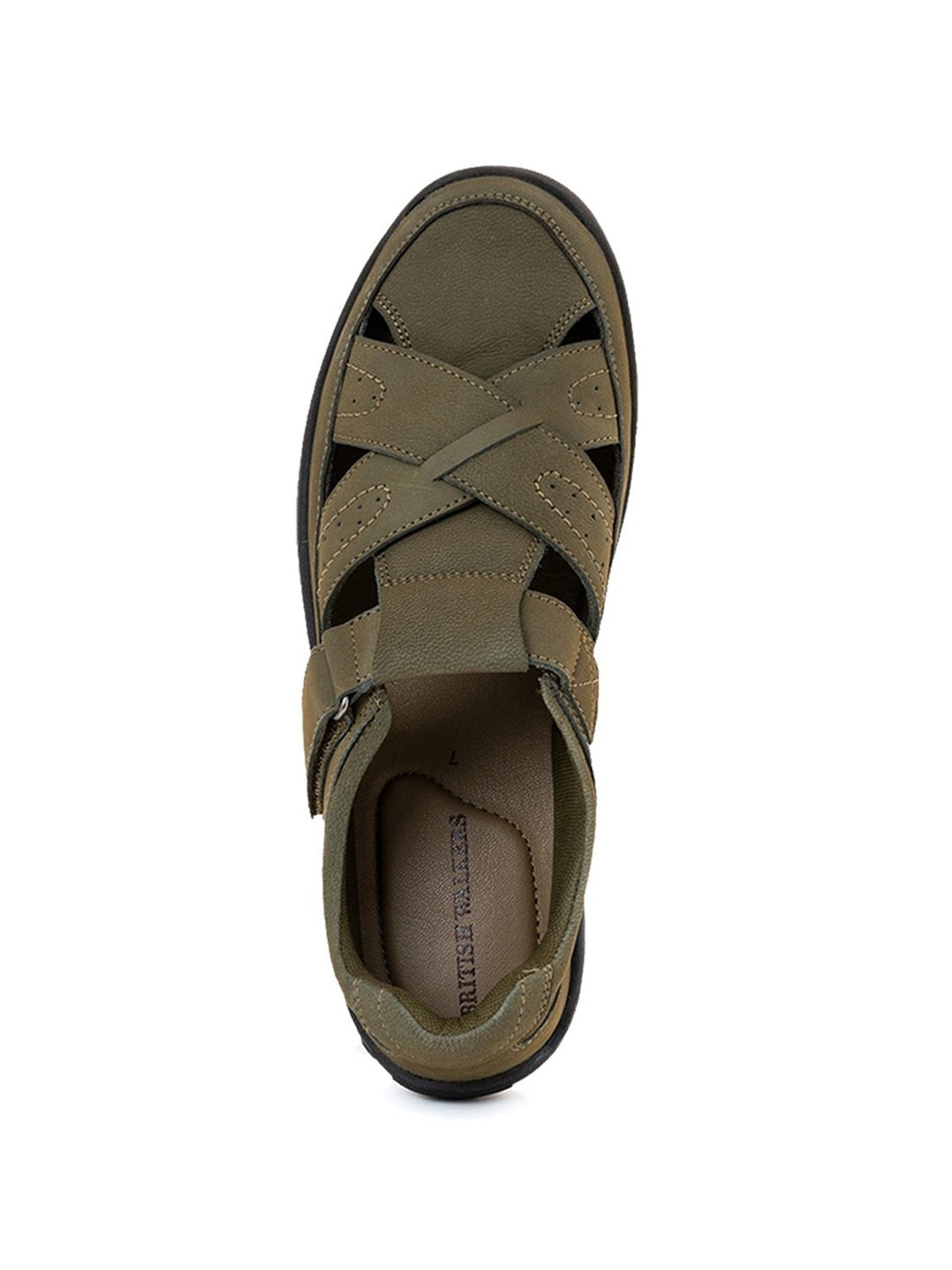 Khadim Men's Olive Fisherman Sandals
