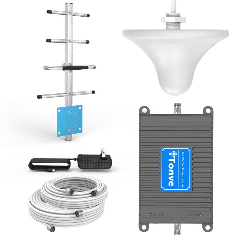 Cell Phone Signal Booster Verizon 4G LTE Signal Booster Verizon Cell Signal Booster Repeater Band13 Verizon Cell Phone Signal Amplifier Home Use Cell Phone Booster Boost Voice+Data with Antennas Kit