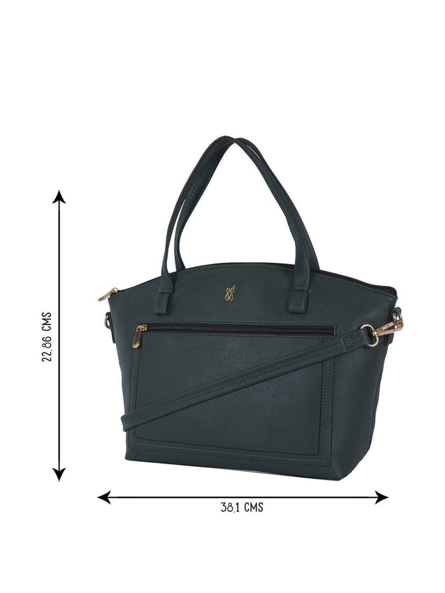 Baggit Blue Solid Medium Handbag