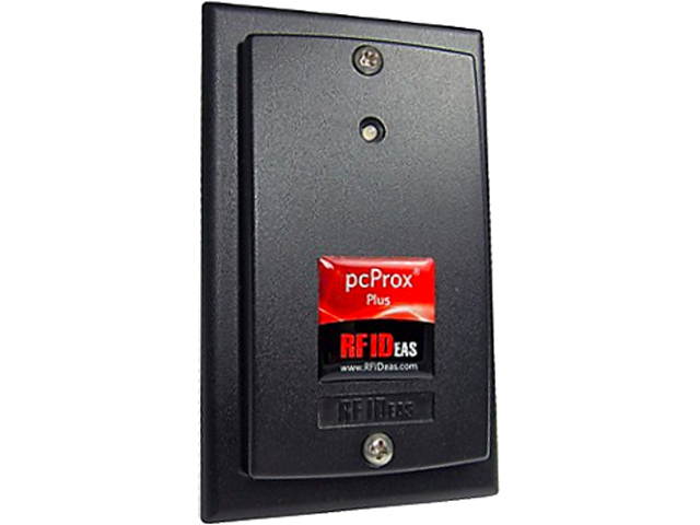 RFIDEAS PCPROX PLUS ENROLL WICLASS ID SURFACE MOUNT BLACK 5V USB PWR TAP RS232 READER