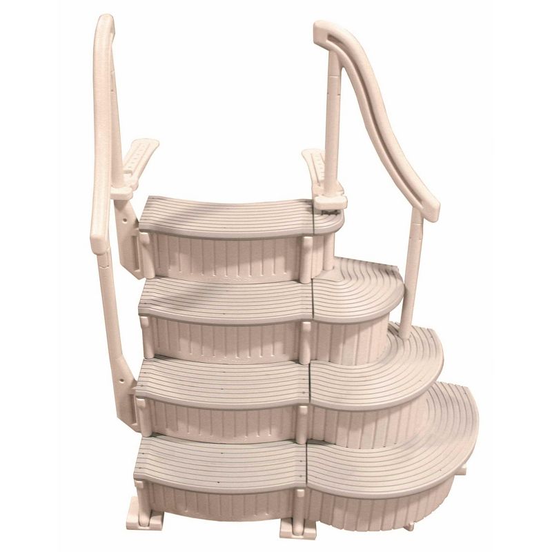 Confer CCXAG Gray 4-Step Above Ground Swimming Pool Grand Entry Steps Staircase