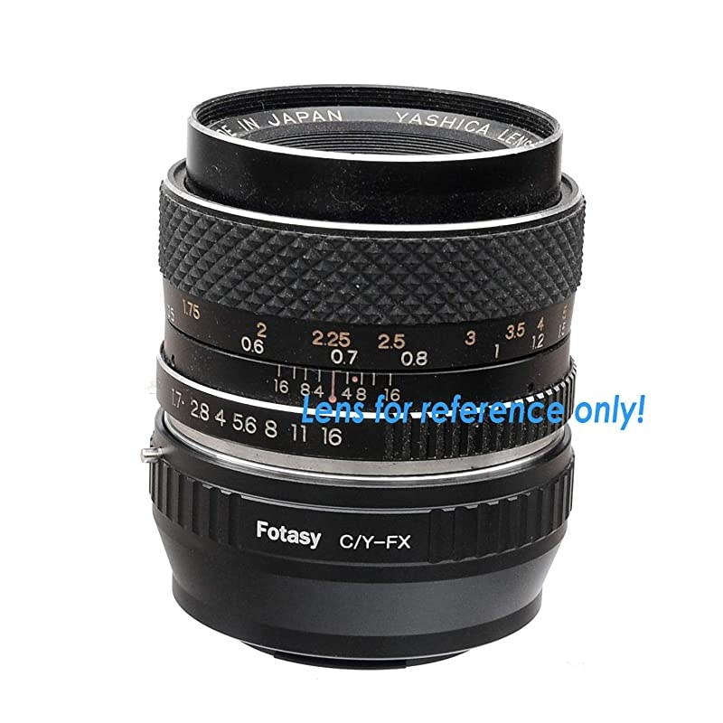 Contax Yashica CY Lens to Fuji X Adapter CY Mount to X Mount ConverterCompatible with Fujifilm XPro1 XPro2 XPro3 XE2 XE3 XA5 XA7 XA10 XT1 XT2 XT3 XT10 XT20 XT30 XT100 XH1 FXCY Black