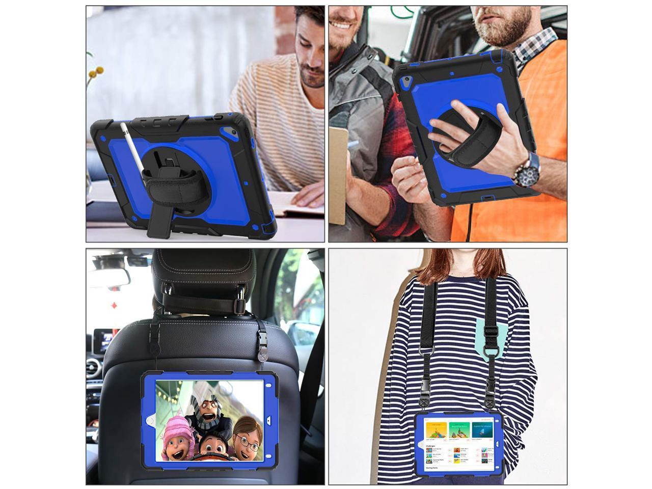 iPad 9.7 2018 2017 Case iPad Air 2 Case iPad Pro 9.7 Case Heavy Duty Rugged Shockproof Protective Hard Case Cover For for Apple iPad 6th / 5th Generation / iPad Air 2 / iPad Pro 9.7 inch