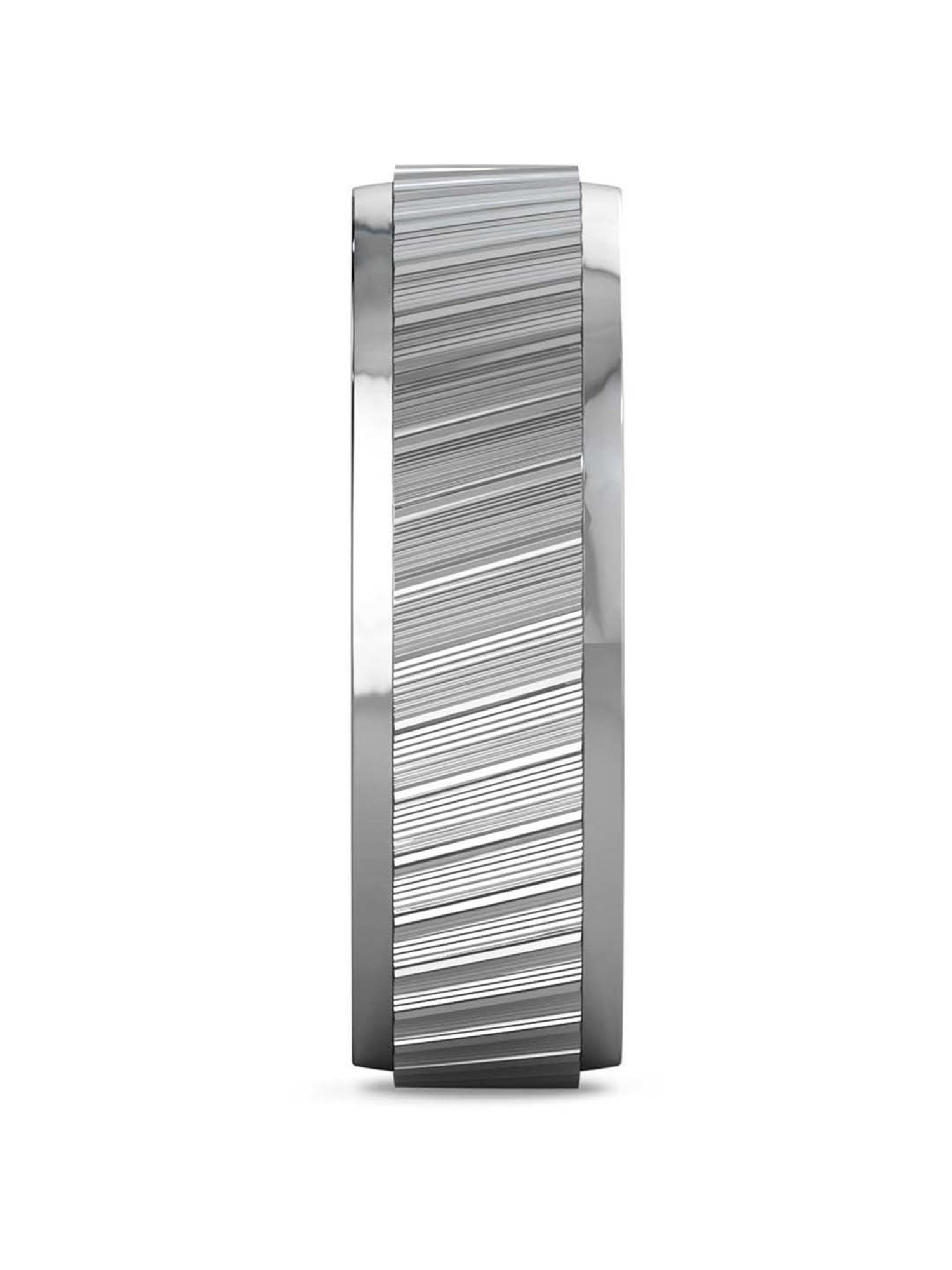 Joyalukkas Bumpy Strips Men's 950 Platinum Ring