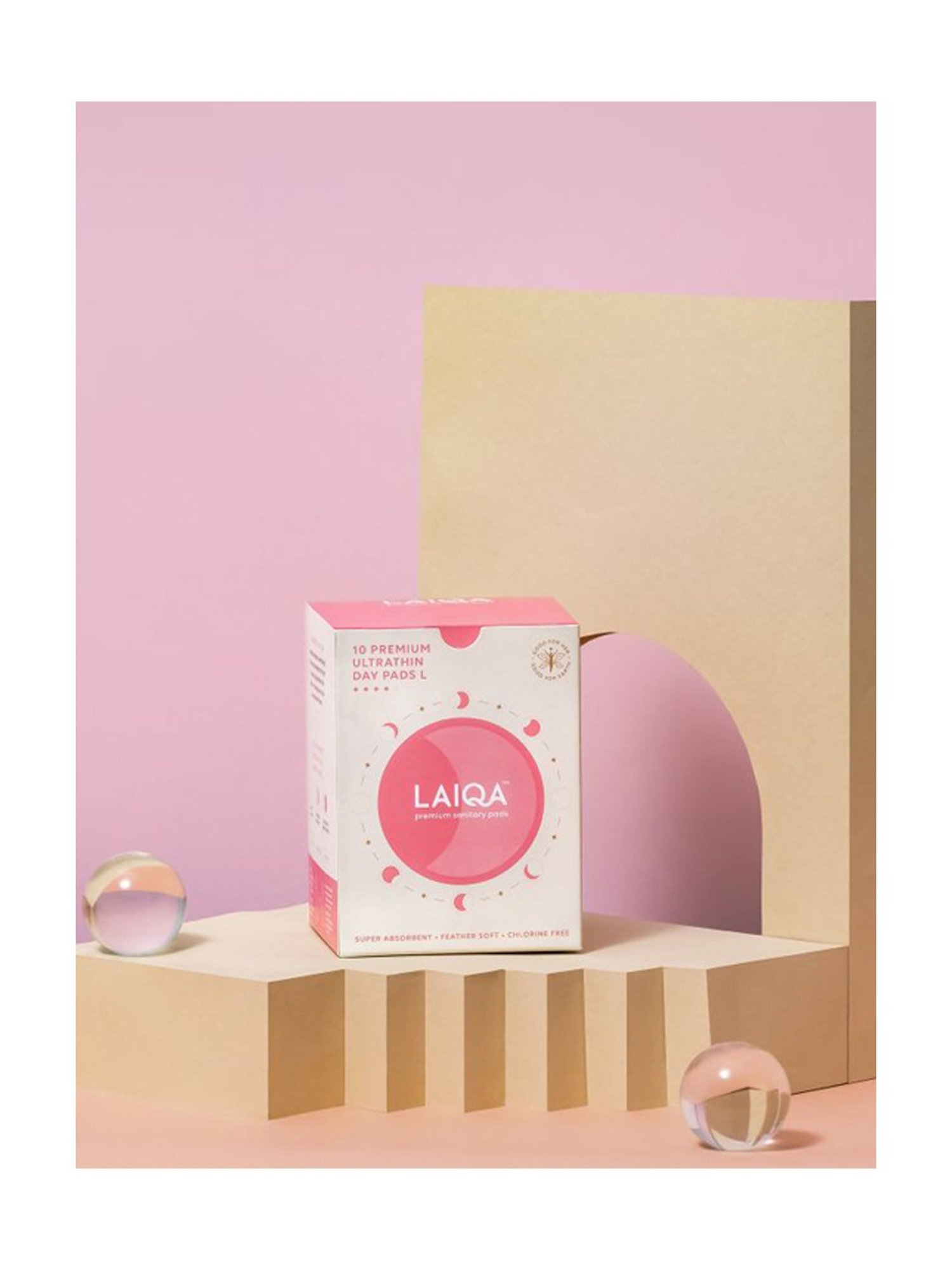 LAIQA Moderate Flow Large Day Pads - 10 Pads