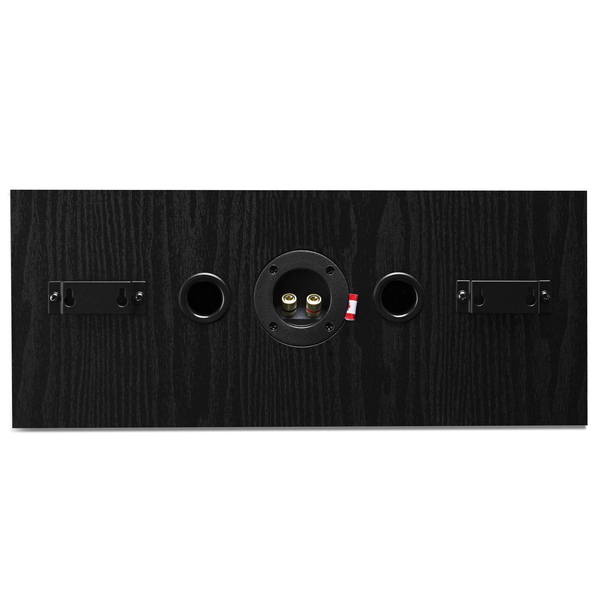 Fluance Signature HiFi 2-Way Center Channel Speaker for Enhanced Dialogue and Vocals in Home Theater Surround Sound Systems - Black Ash (HFC)