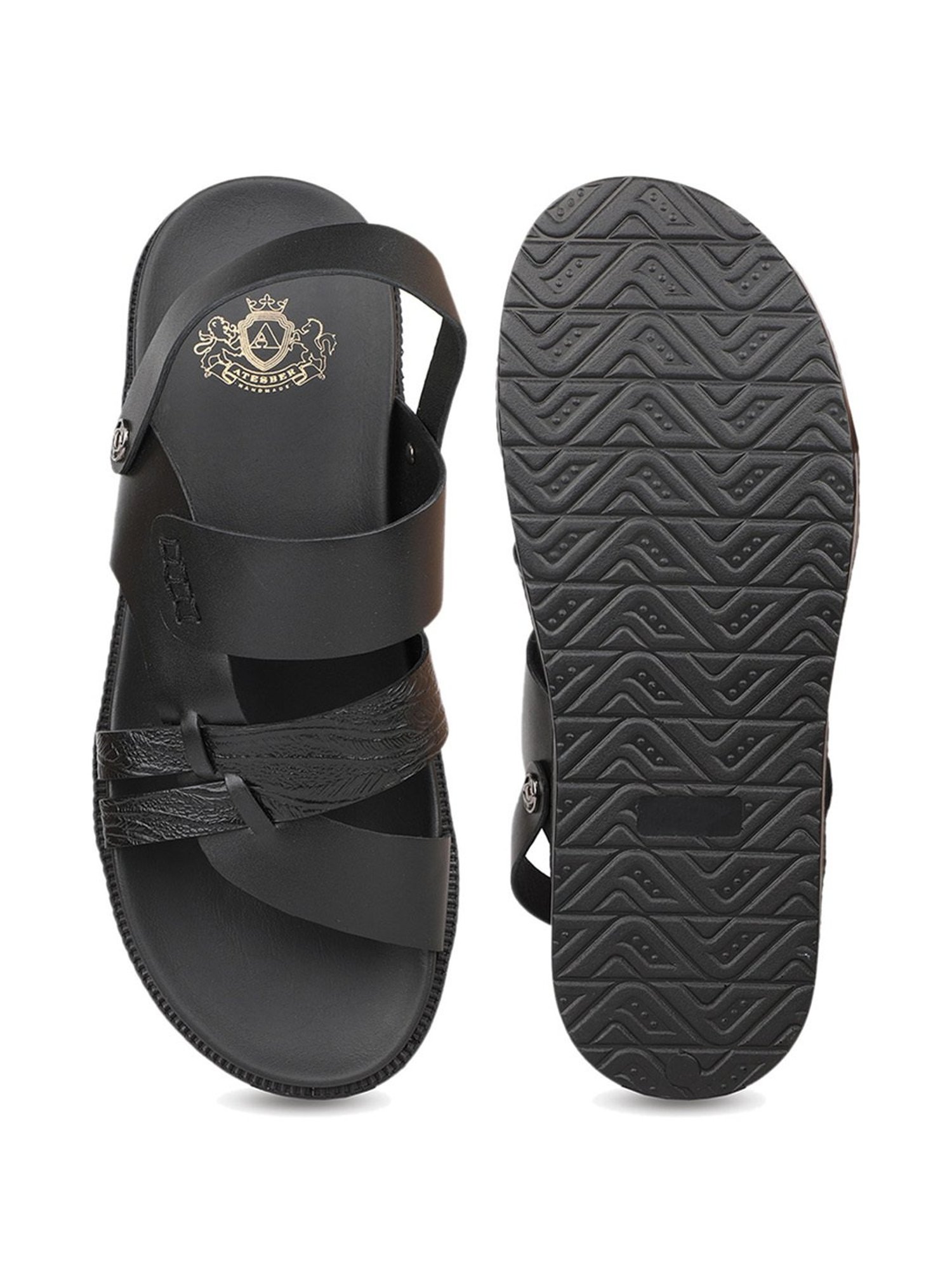 Atesber by Inc.5 Men's Black Sling Back Sandals