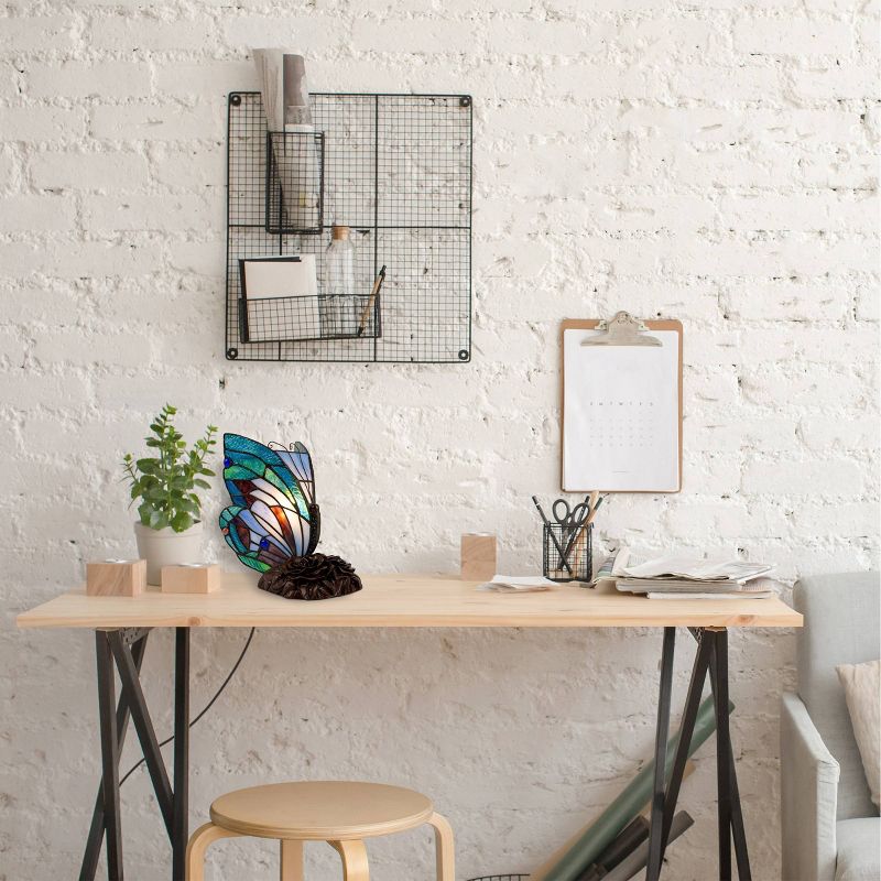 Tiffany Style Butterfly Lamp (Includes LED Light Bulb)