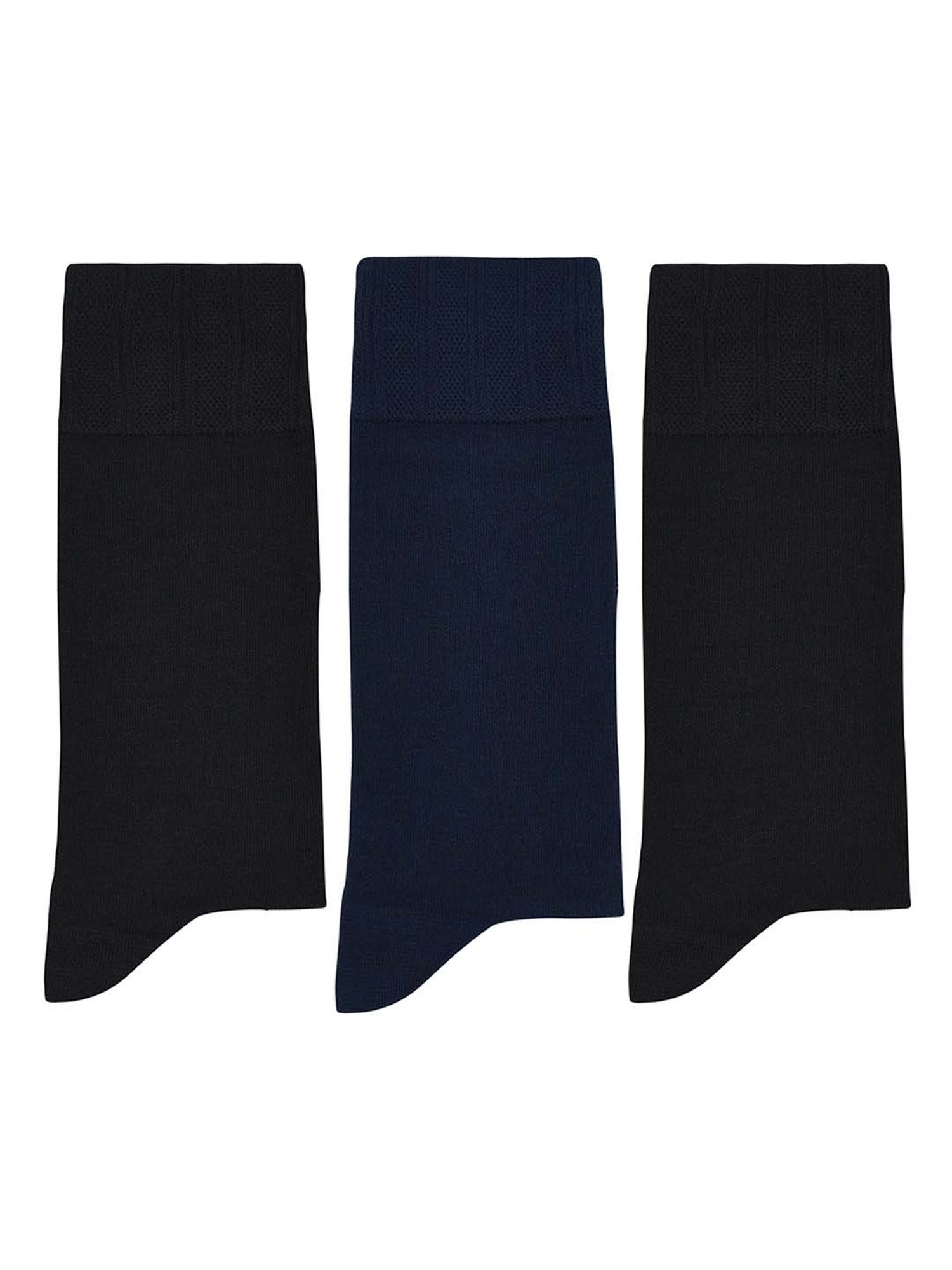 BALENZIA Black & Navy Socks - Pack of 4