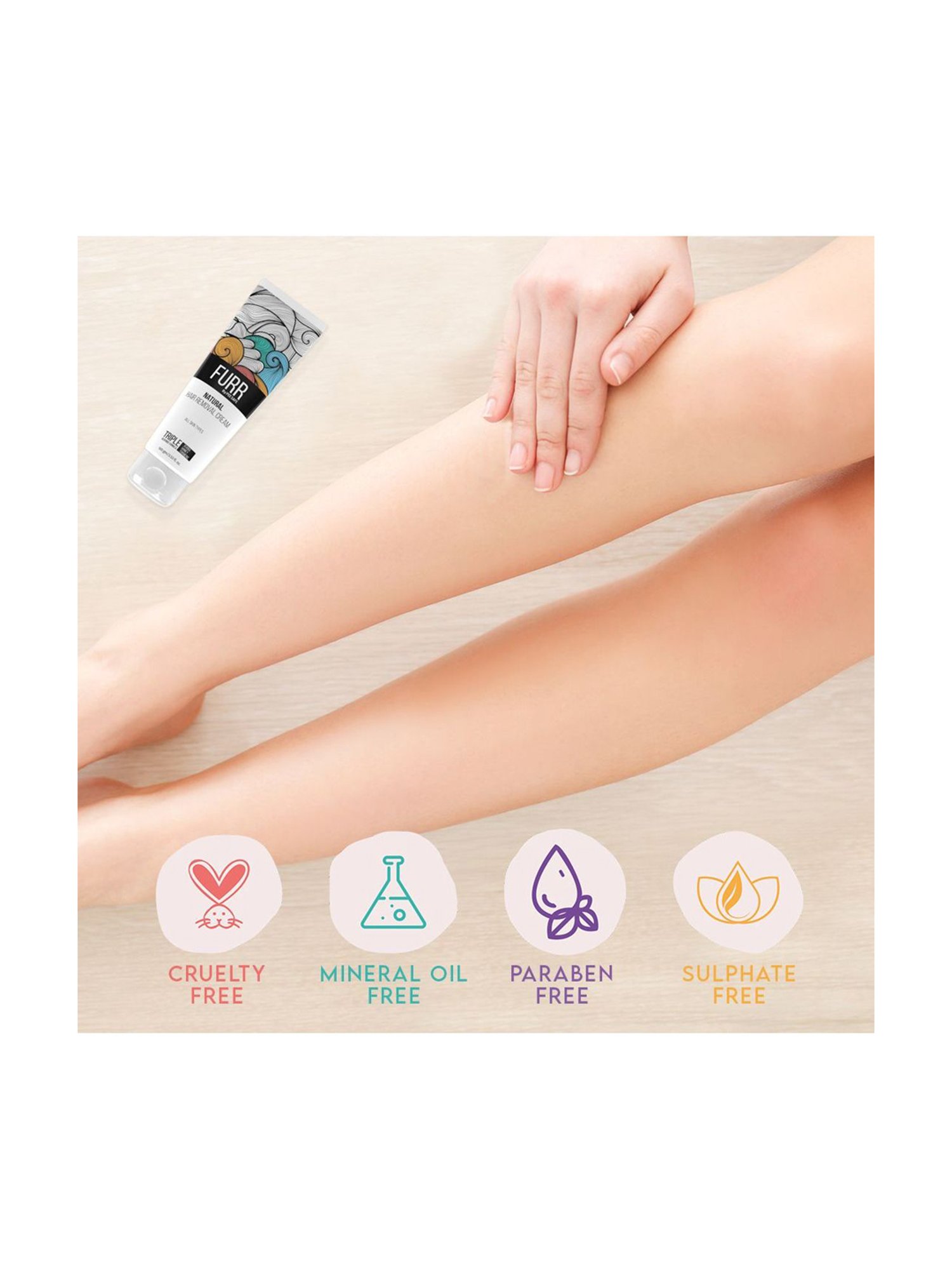 FURR By Pee Safe Hair Removal Cream - 100 gm