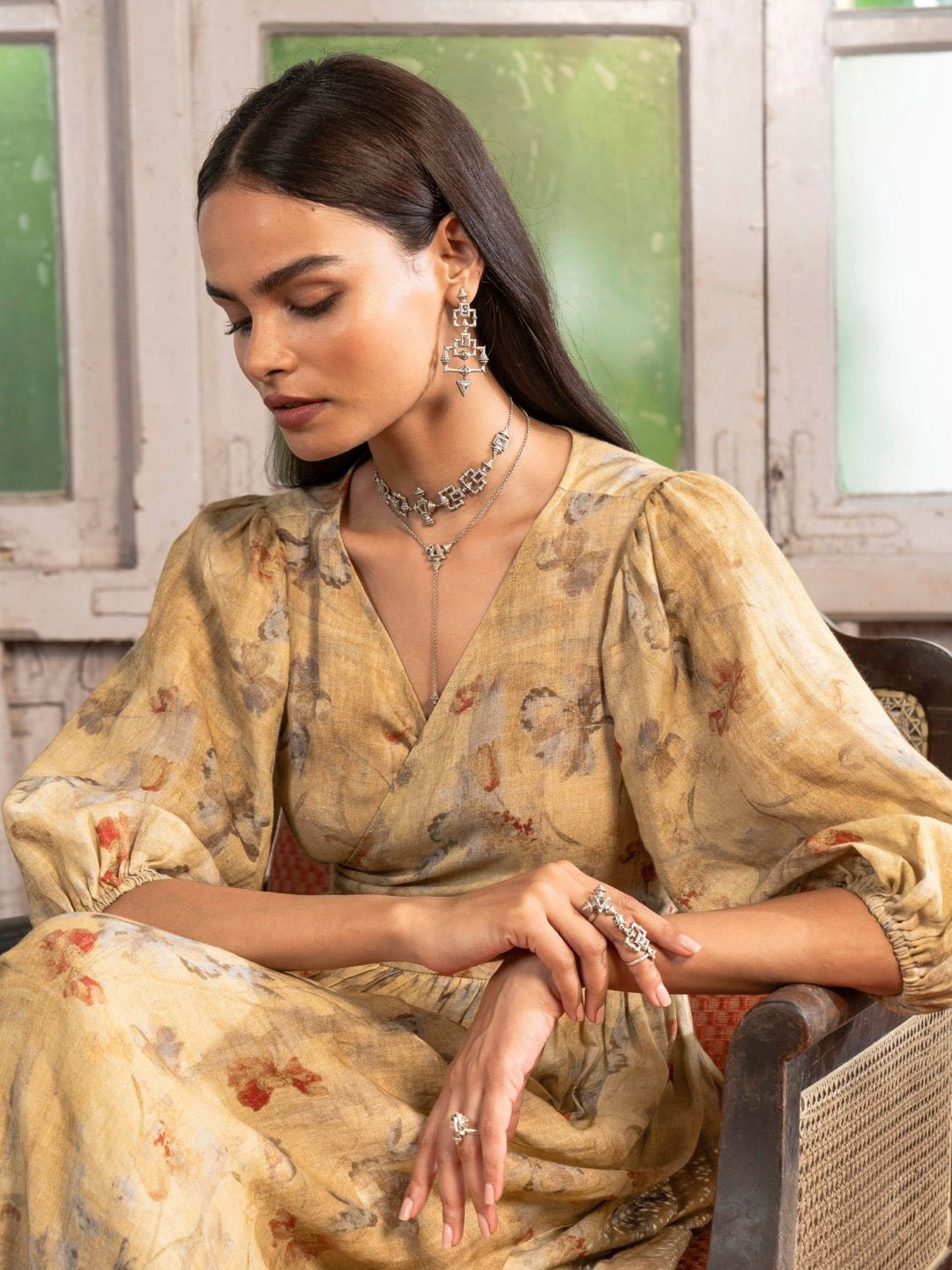 Shaya 92.5 Sterling Silver Elizabeth Bennet Earrings for Women