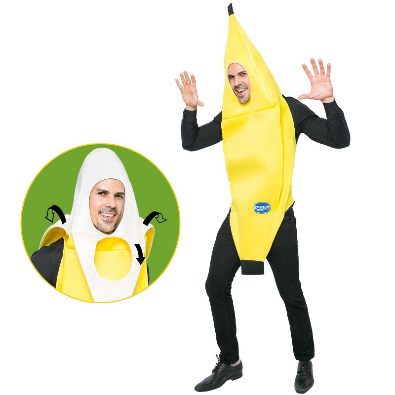 Adult Banana Halloween Costume XL