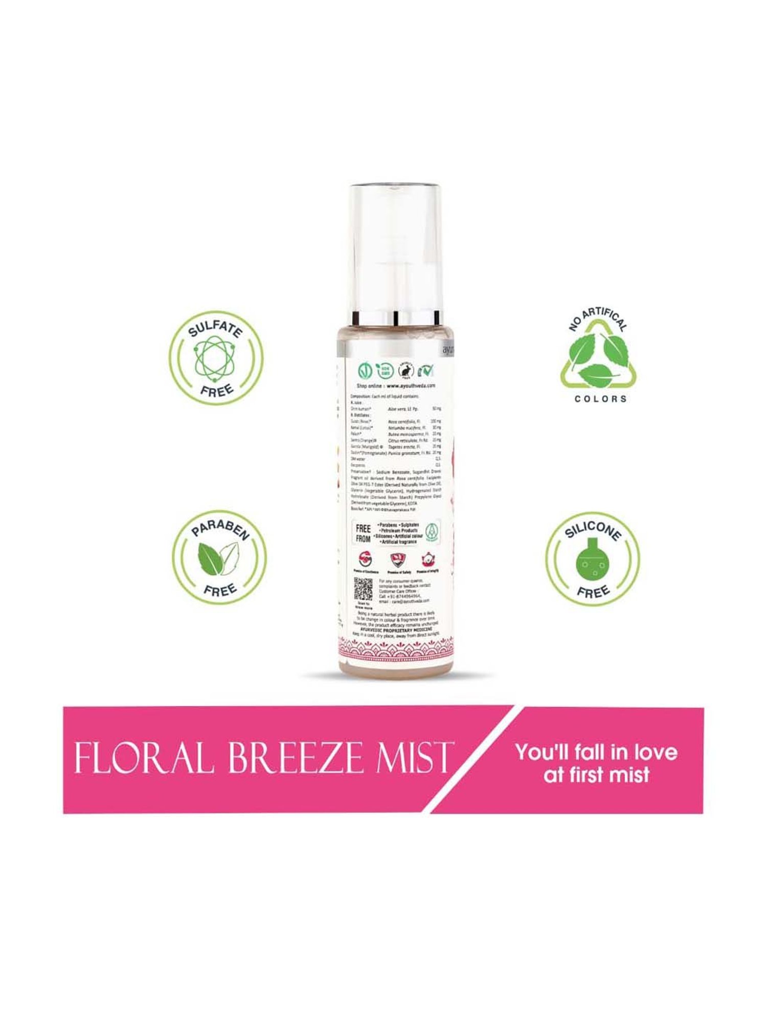 The Love Co. 100% Pure & Natural Rose Water - 100 ml