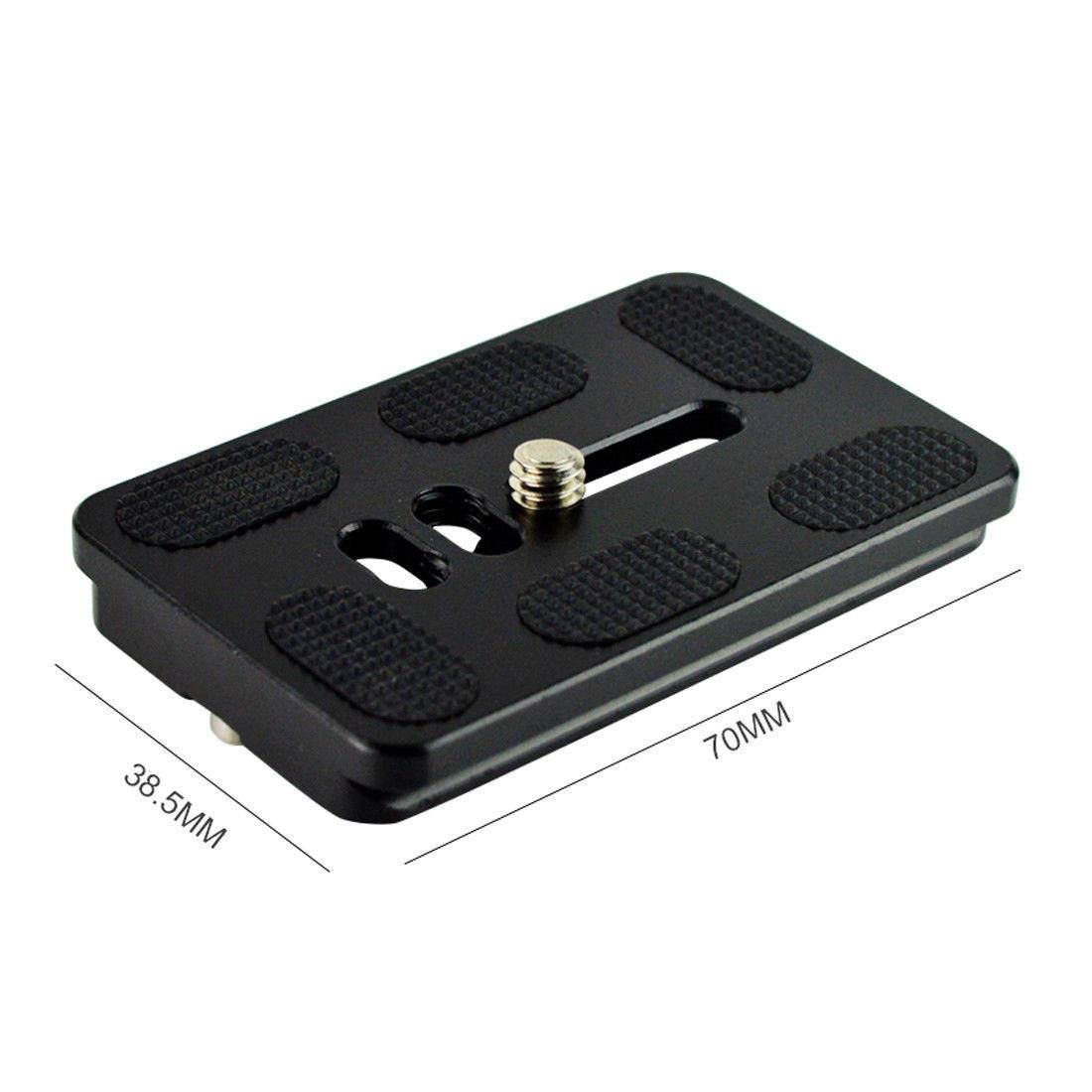 Metal Aluminum Quick Release Plate PU70 for Digital SLR Camera PTZ Tripod 38.5mm