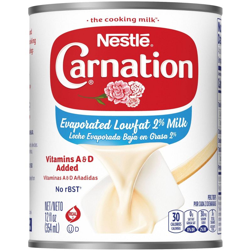 Nestle Carnation Gluten Free Low Fat 2% Evaporated Milk - 12oz