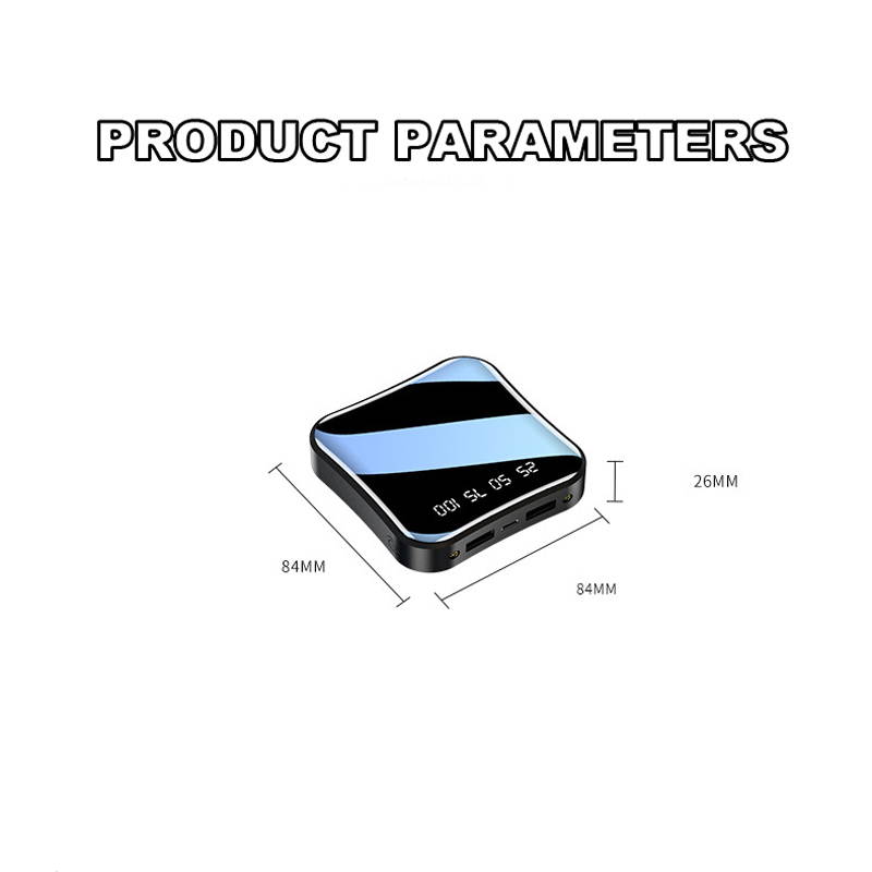 6000 Mah Mobile Power Battery Pack Mobile Power Bank With Dual USB and LED Lighting Mini Power Bank