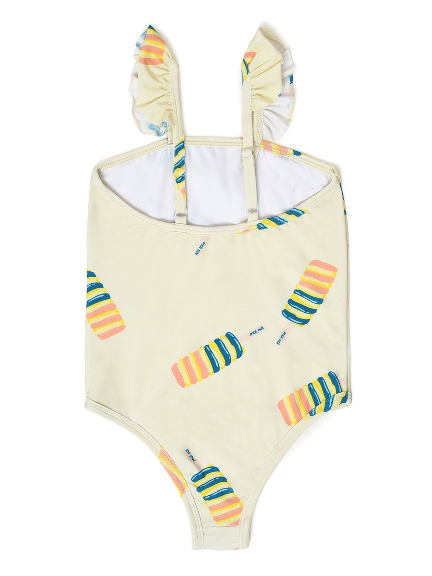 MiArcus Kids Beige Printed Swimsuit