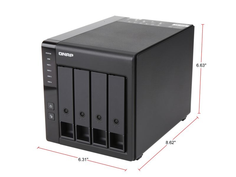 QNAP TR-004-US 4-Bay USB 3.0 Type-C (5Gbps) Hardware RAID Expansion Enclosure / DAS