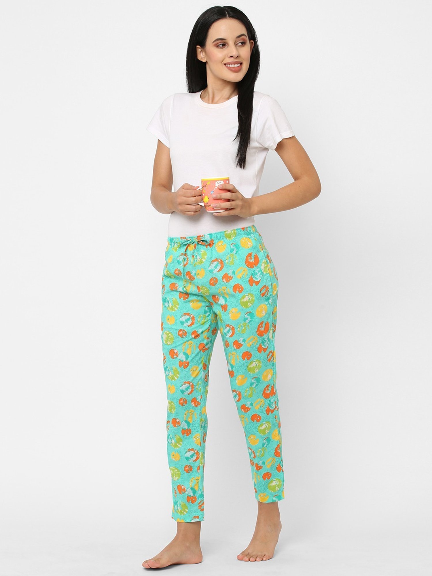 Urban Scottish Green Printed Lounge Pants