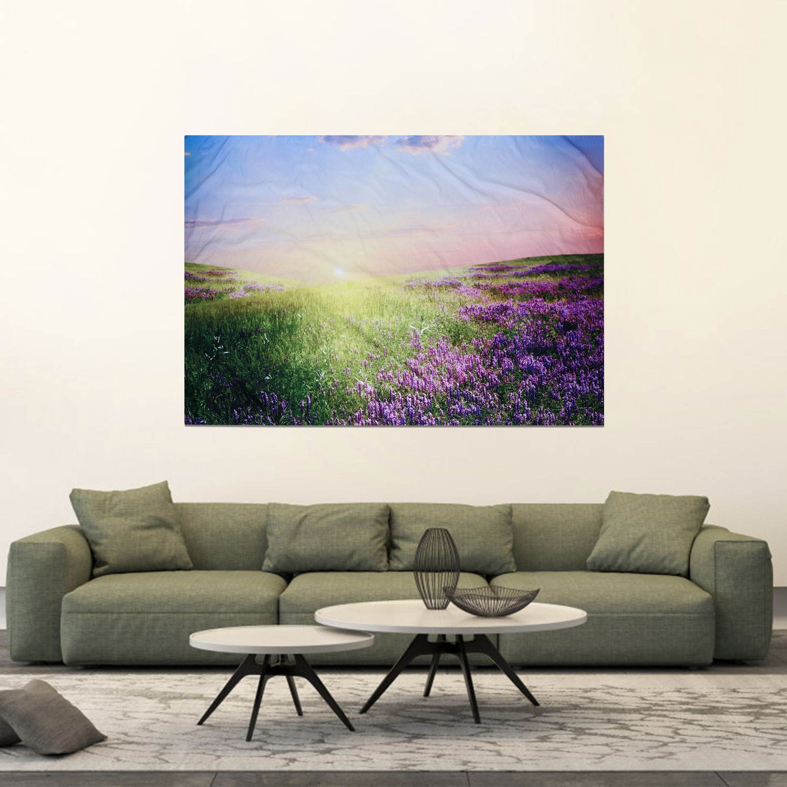 Creative Tapestry Natural Scenery Illustration Background Wall Hanging Cloth