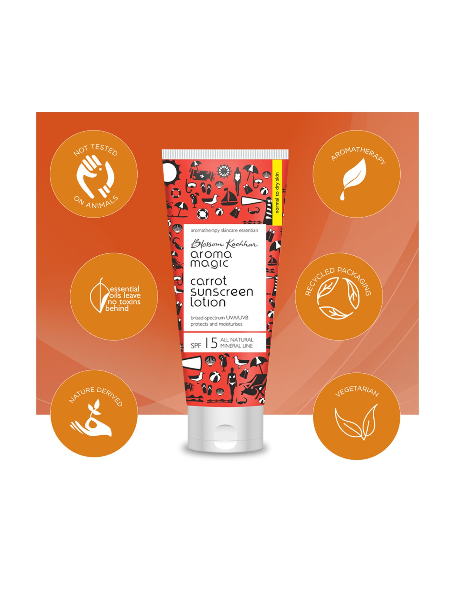 Aroma Magic Carrot Sunscreen Lotion - 100 ml