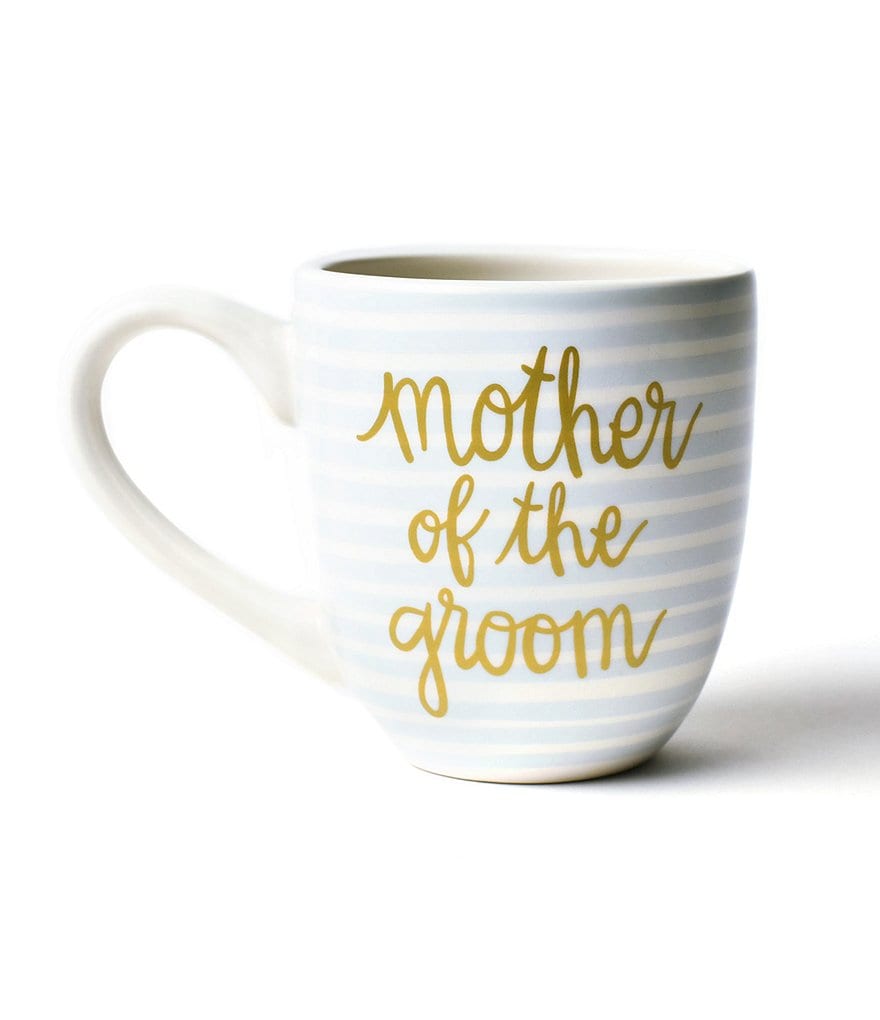 Coton Colors Ecru Stripe Mother of the Bride and Groom Mug