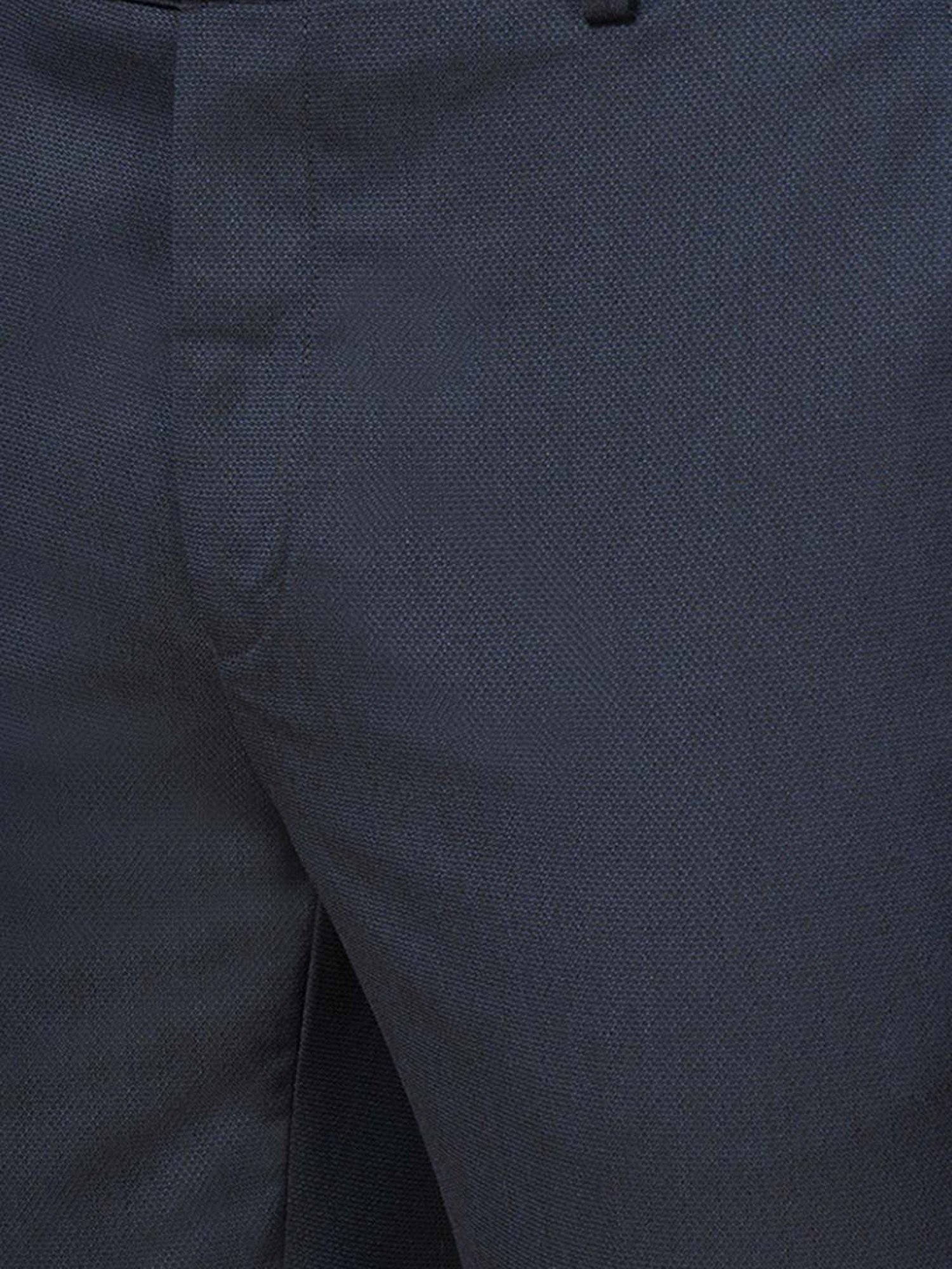 Byford by Pantaloons Navy Slim Fit Trousers
