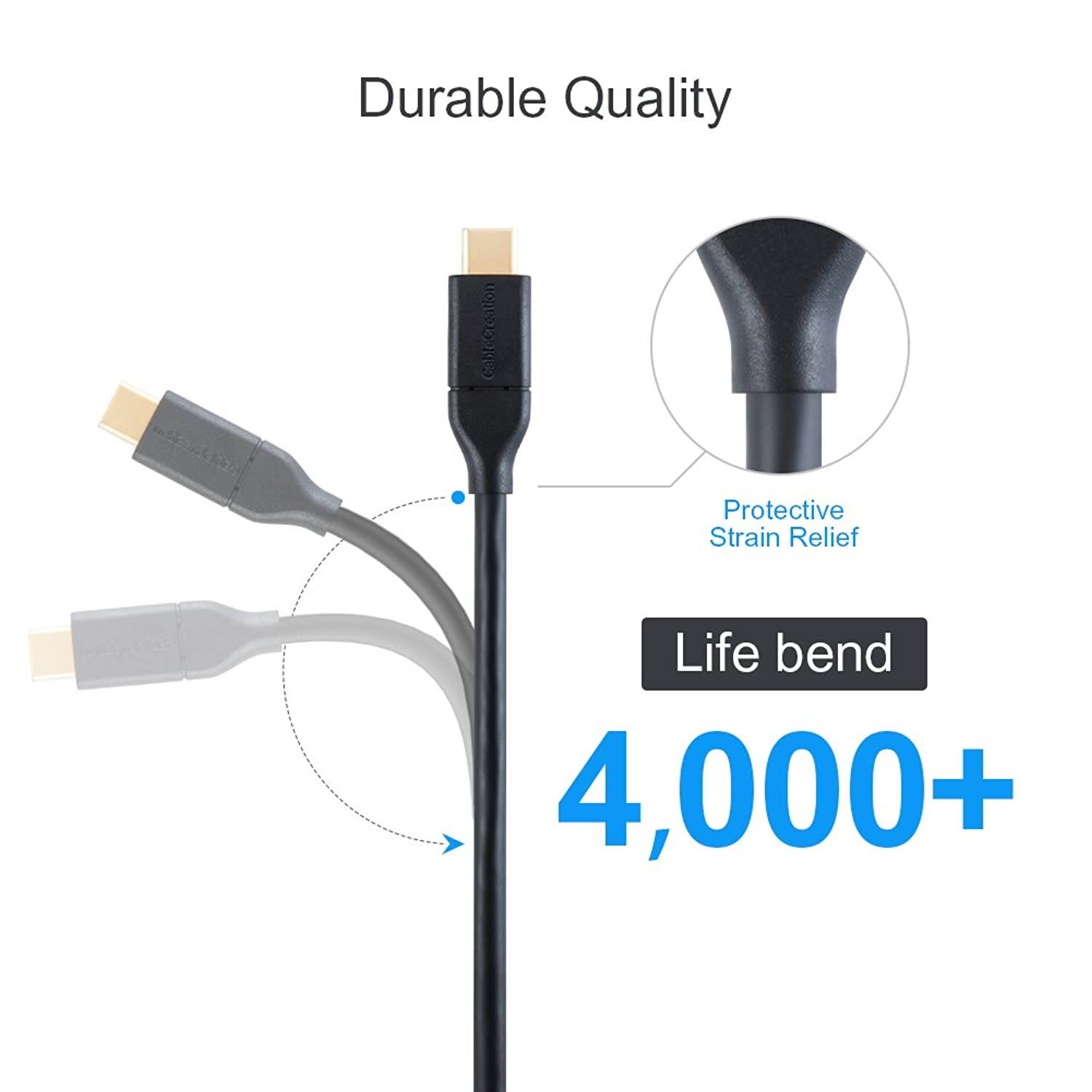 CableCreation USB C to Micro B 3.0 Cable (Gen2/ 10Gbps), 1ft USB 3.1 External Hard Drive Cable, Compatible with MacBook (Pro), Galaxy S5 Note 3, etc, 0.3M /Black