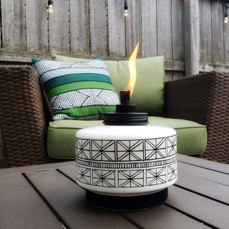 Folklore Glass Tabletop Outdoor Torch - TIKI