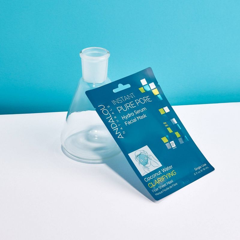 Andalou Naturals Clear Skin Hydro Serum Face Mask - Coconut Water - 6 fl oz