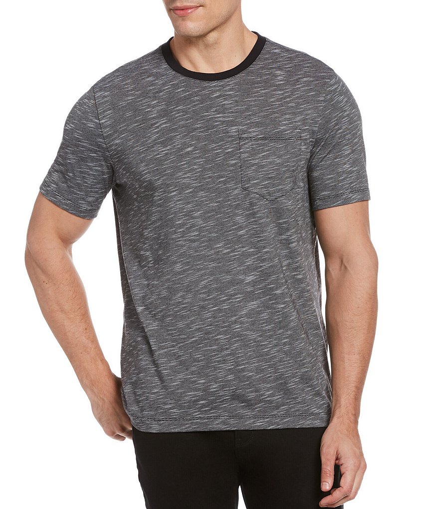 Perry Ellis Slub Textured Short-Sleeve Tee