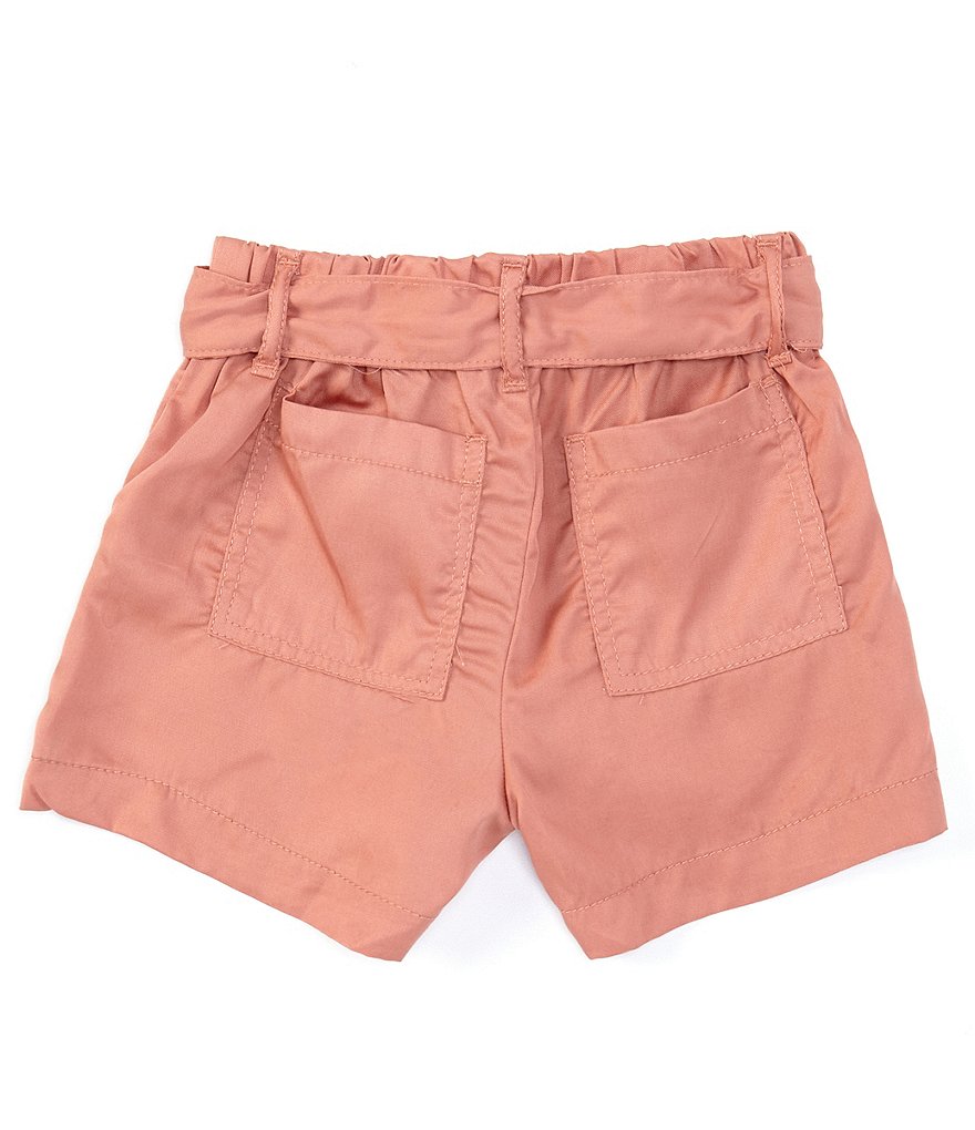 Hippie Girl Little Girls 4-6X Roll-Cuff Midi Denim Shorts