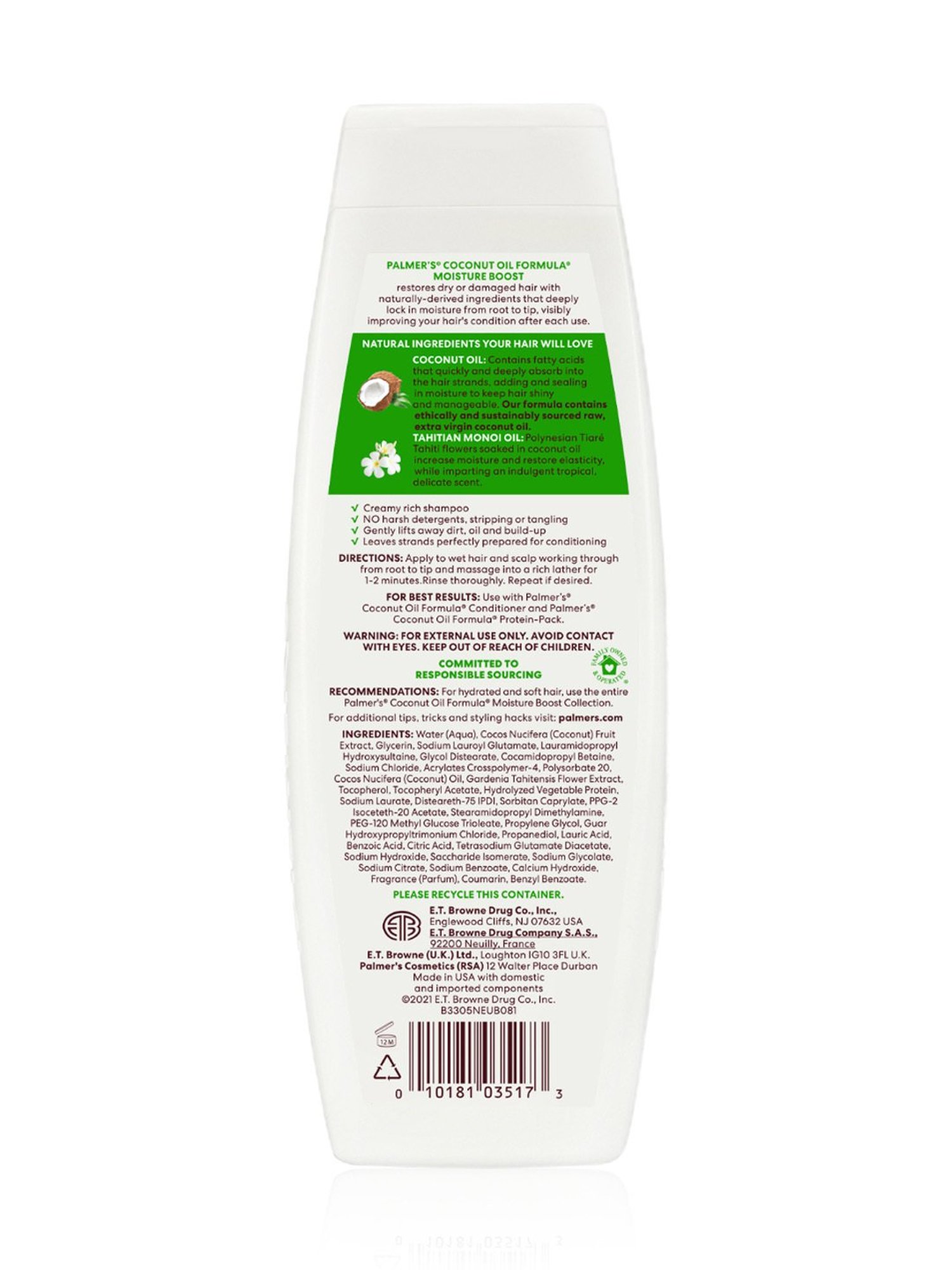 Palmer's Coconut Oil Formula with Vitamin E Moisture Boost Shampoo - 400 ml
