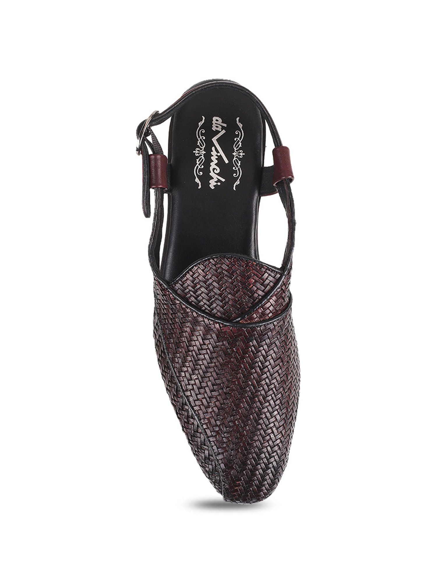 Da Vinchi by Metro Men's Wine Back Strap Sandals