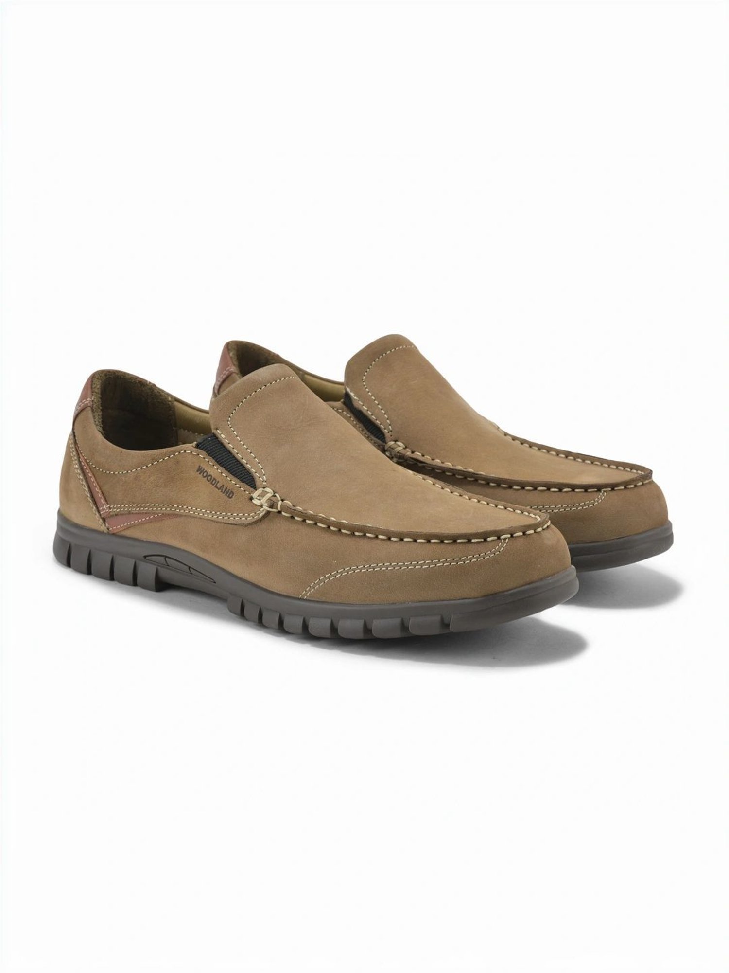 Woodland Men's Khaki Casual Loafers