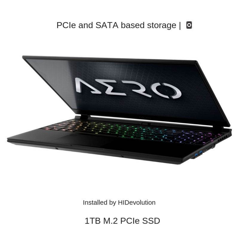 HIDevolution Gigabyte AERO 15 OLED SA-7US5130SH 15.6" UHD AMOLED | 2.6GHz i7-9750H, GTX 1660Ti, 16GB 2666MHz RAM, PCIe 512GB SSD | Authorized Performance Upgrades & Warranty