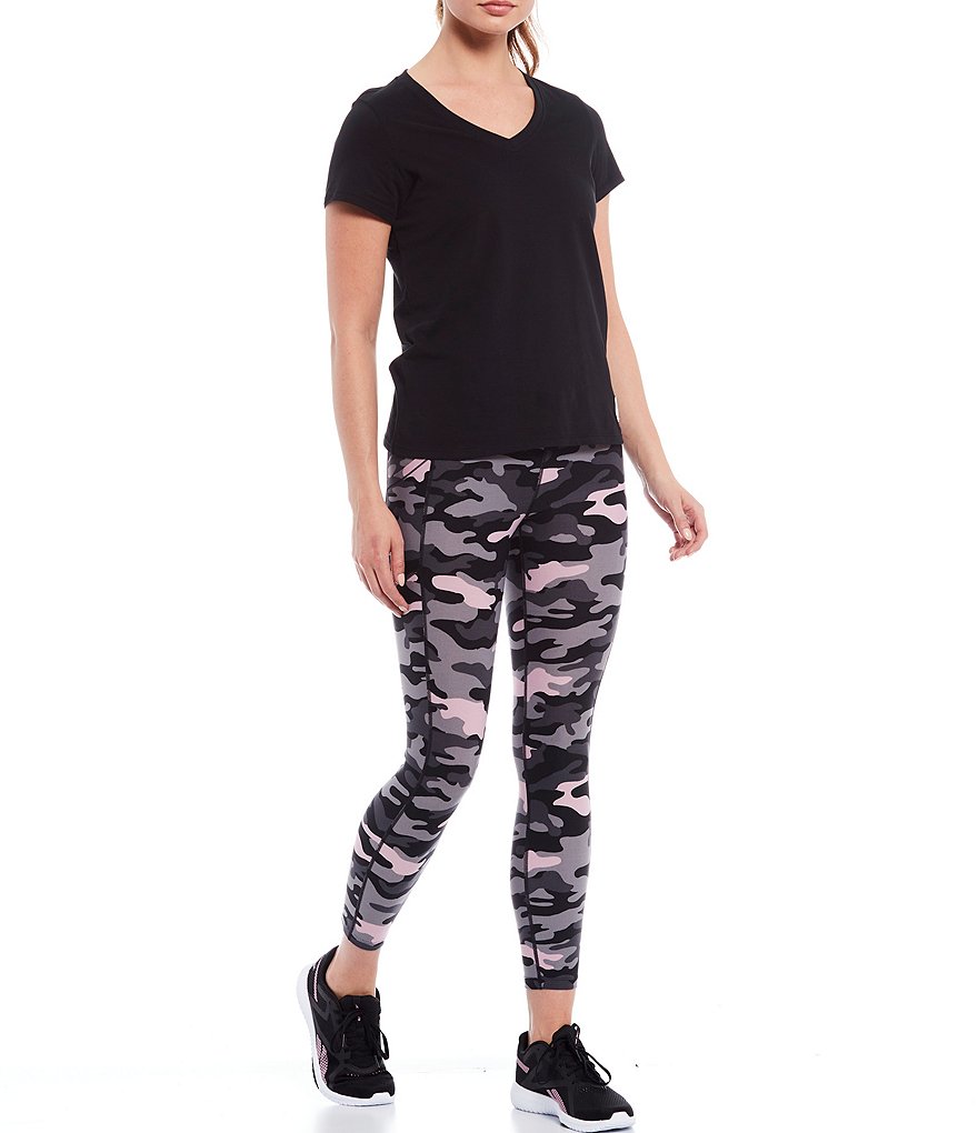 Calvin Klein Performance Logo Patch Short Sleeve V-Neck Tee