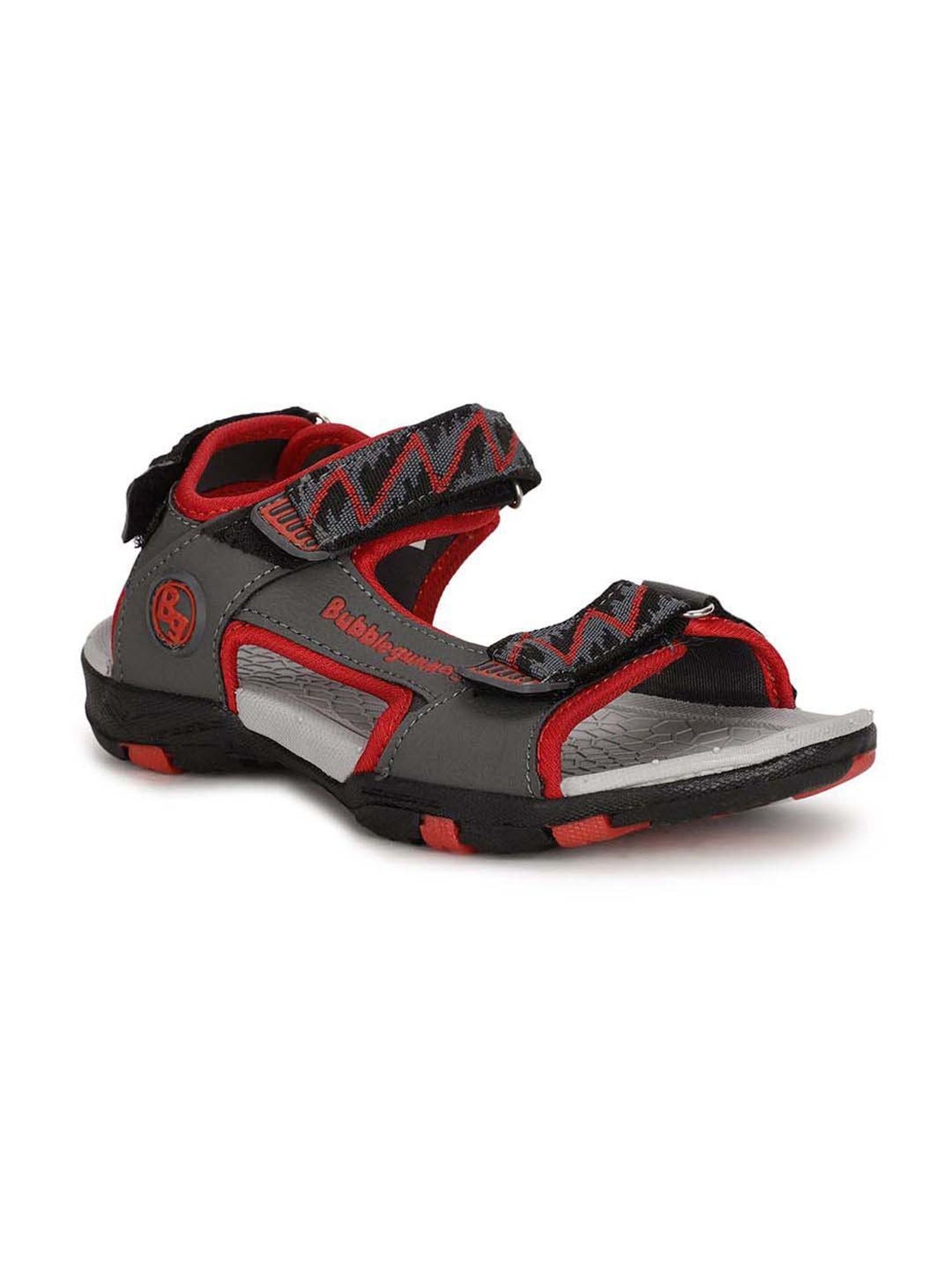 Bubblegummers by Bata Kids Grey & Red Floater Sandals