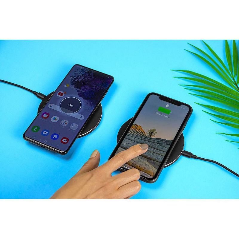 Just Wireless 2pk 5W Qi Wireless Charging Pads (with Wall Adapters) - Black