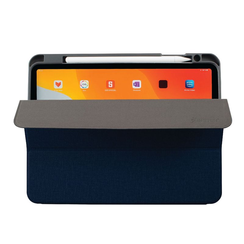 Insten - Soft TPU Tablet Case For iPad Pro 11" 2020, Multifold Stand, Magnetic Cover Auto Sleep/Wake, Pencil Charging, Dark Blue